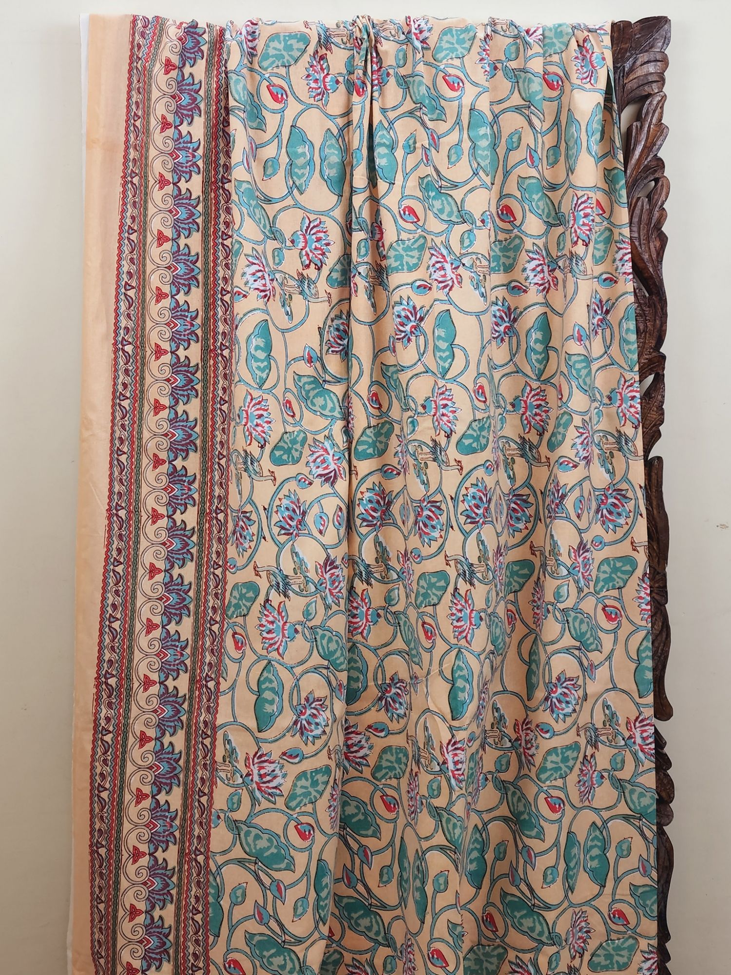 Zibaii Shadab Pure Cotton Handmade Artisanal Super Kingsize Bedsheet