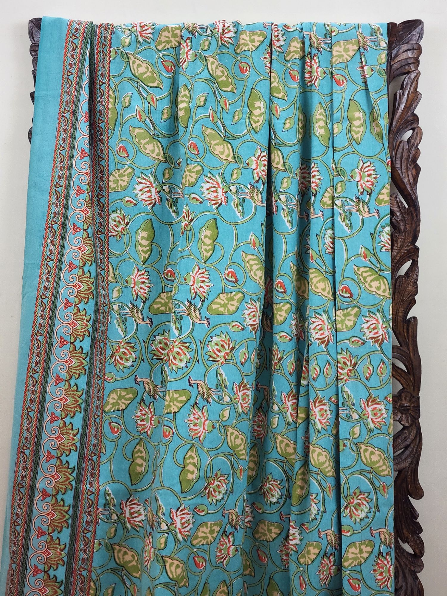 Zibaii Zinati Pure Cotton Handmade Artisanal Super Kingsize Bedsheet