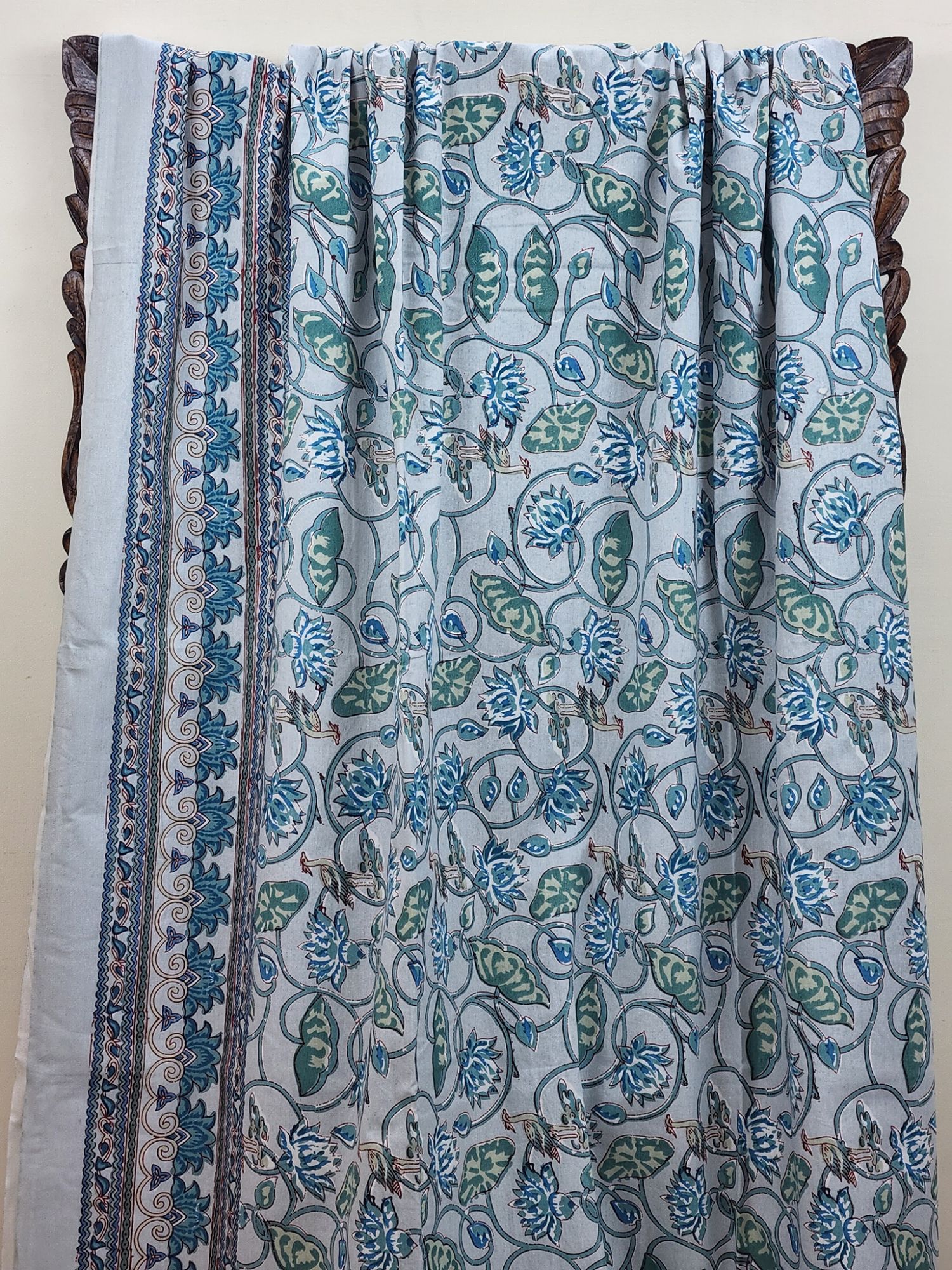 Zibaii Parneesi Pure Cotton Handmade Artisanal Super Kingsize Bedsheet