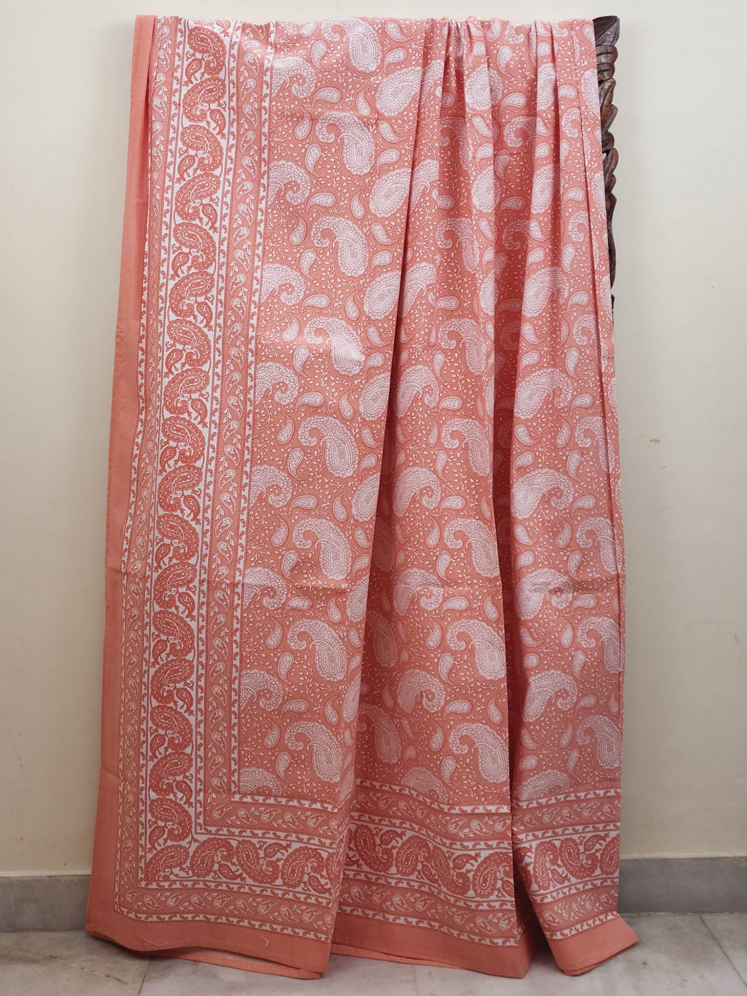 Zibaii Katani Pure Cotton Handmade Artisanal Super Kingsize Bedsheet