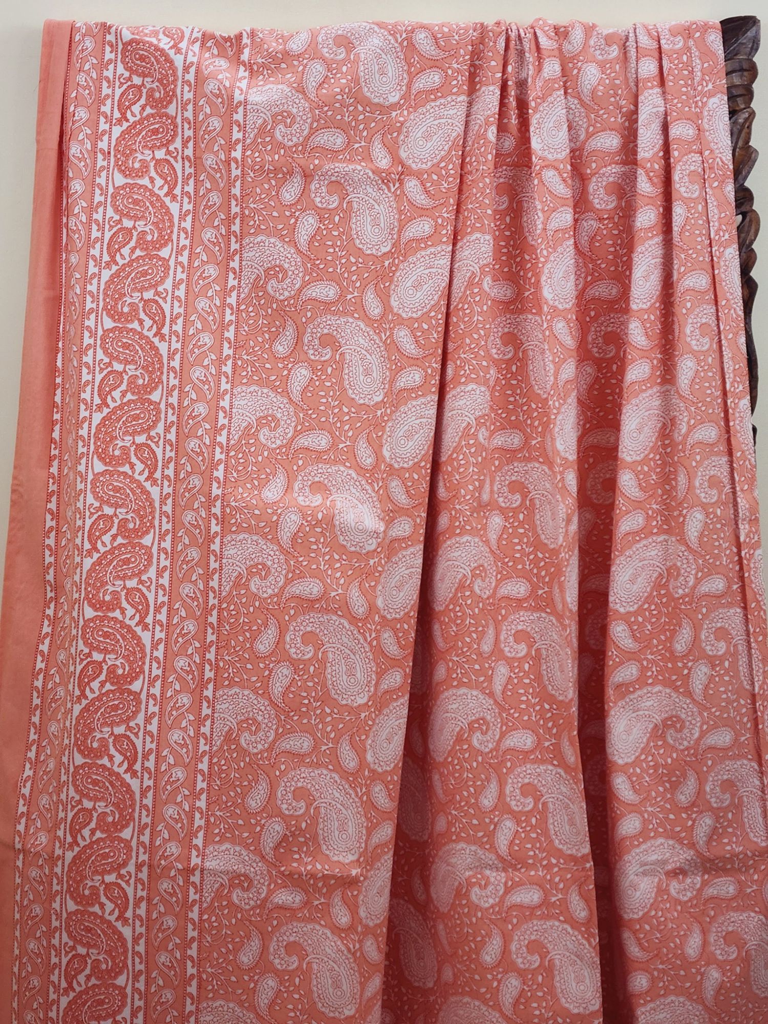 Zibaii Katani Pure Cotton Handmade Artisanal Super Kingsize Bedsheet