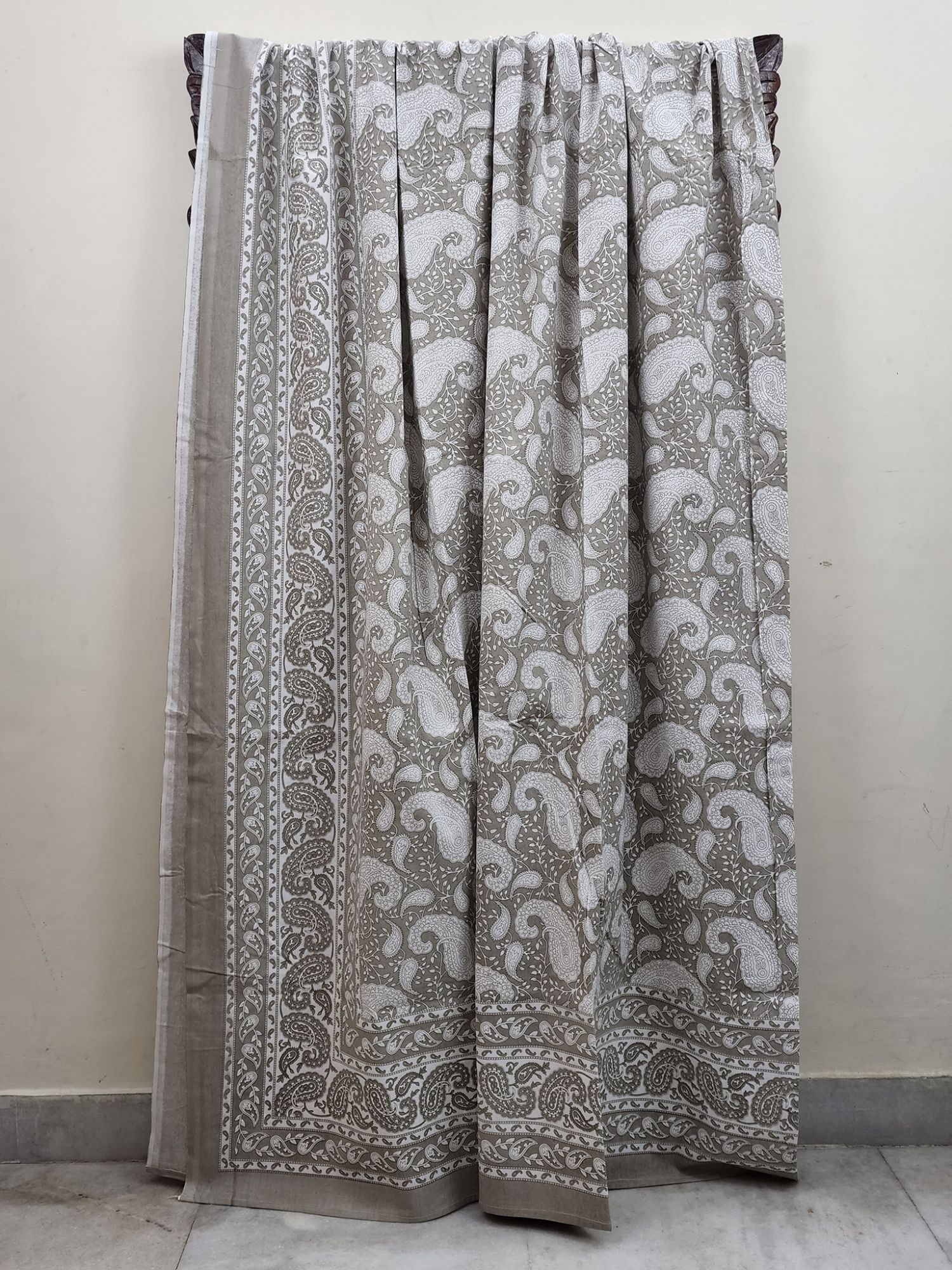 Zibaii Kuton Pure Cotton Handmade Artisanal Super Kingsize Bedsheet