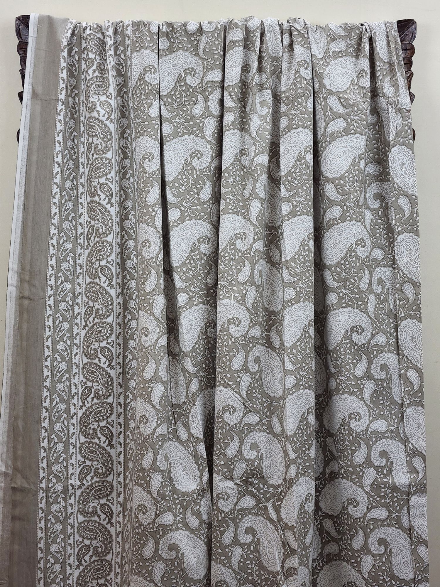 Zibaii Kuton Pure Cotton Handmade Artisanal Super Kingsize Bedsheet