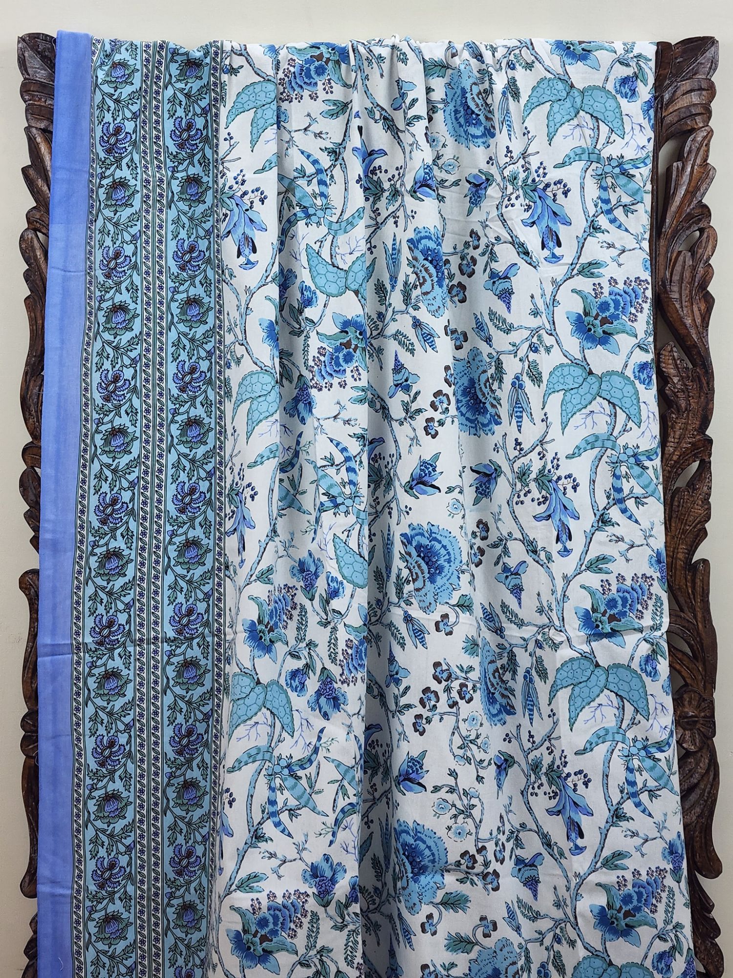 Zibaii Katan Pure Cotton Handmade Artisanal Super Kingsize Bedsheet