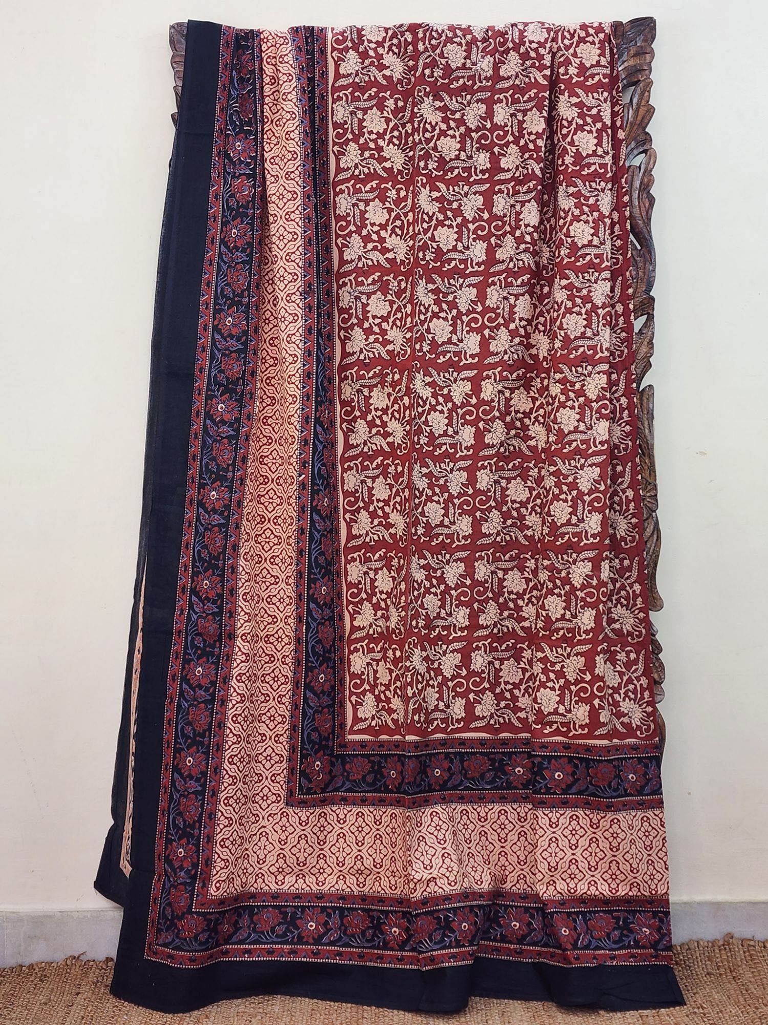 Ahar Kalamkari Pure Cotton Queen Size Bedsheet