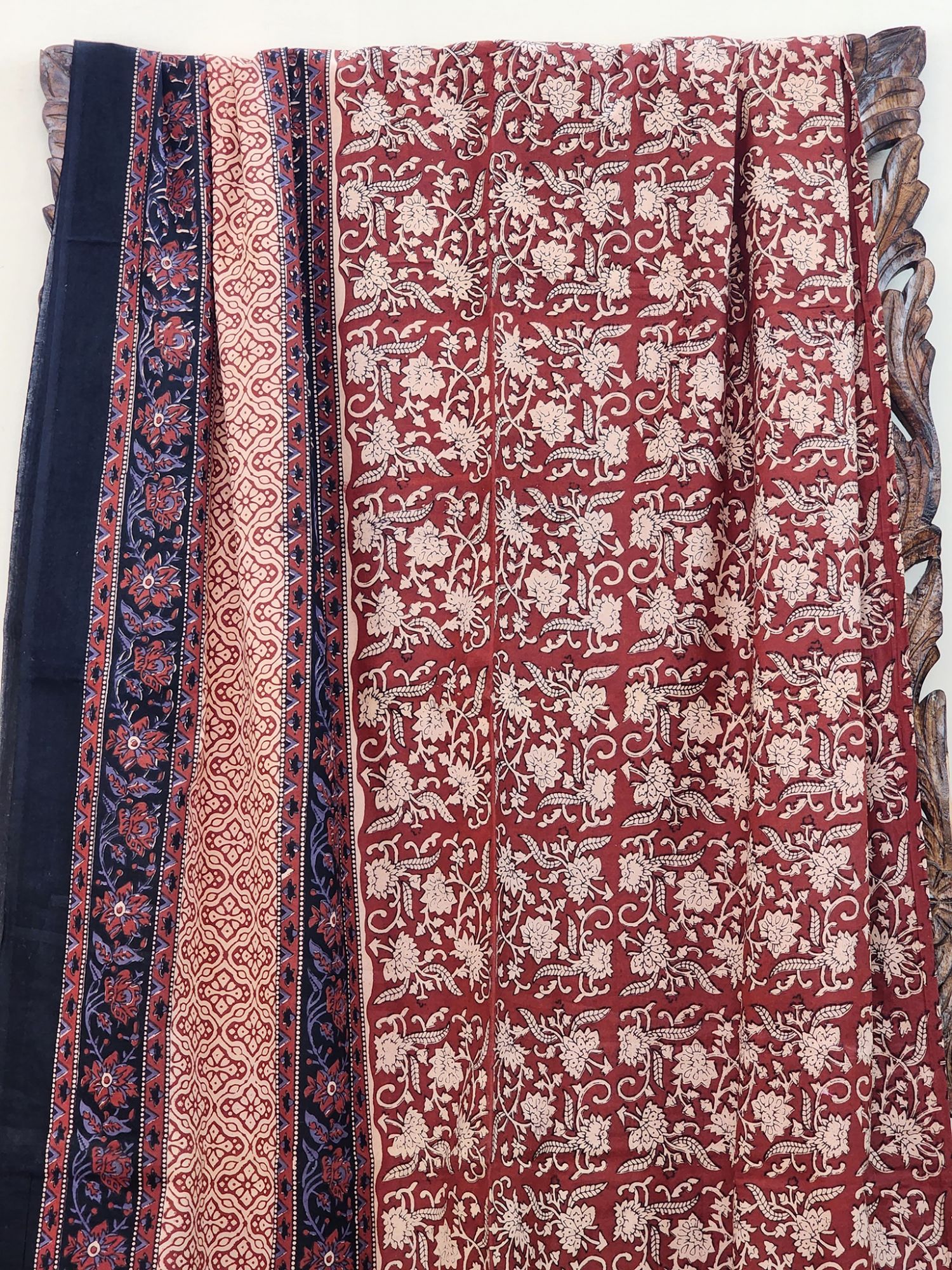 Ahar Kalamkari Pure Cotton Queen Size Bedsheet