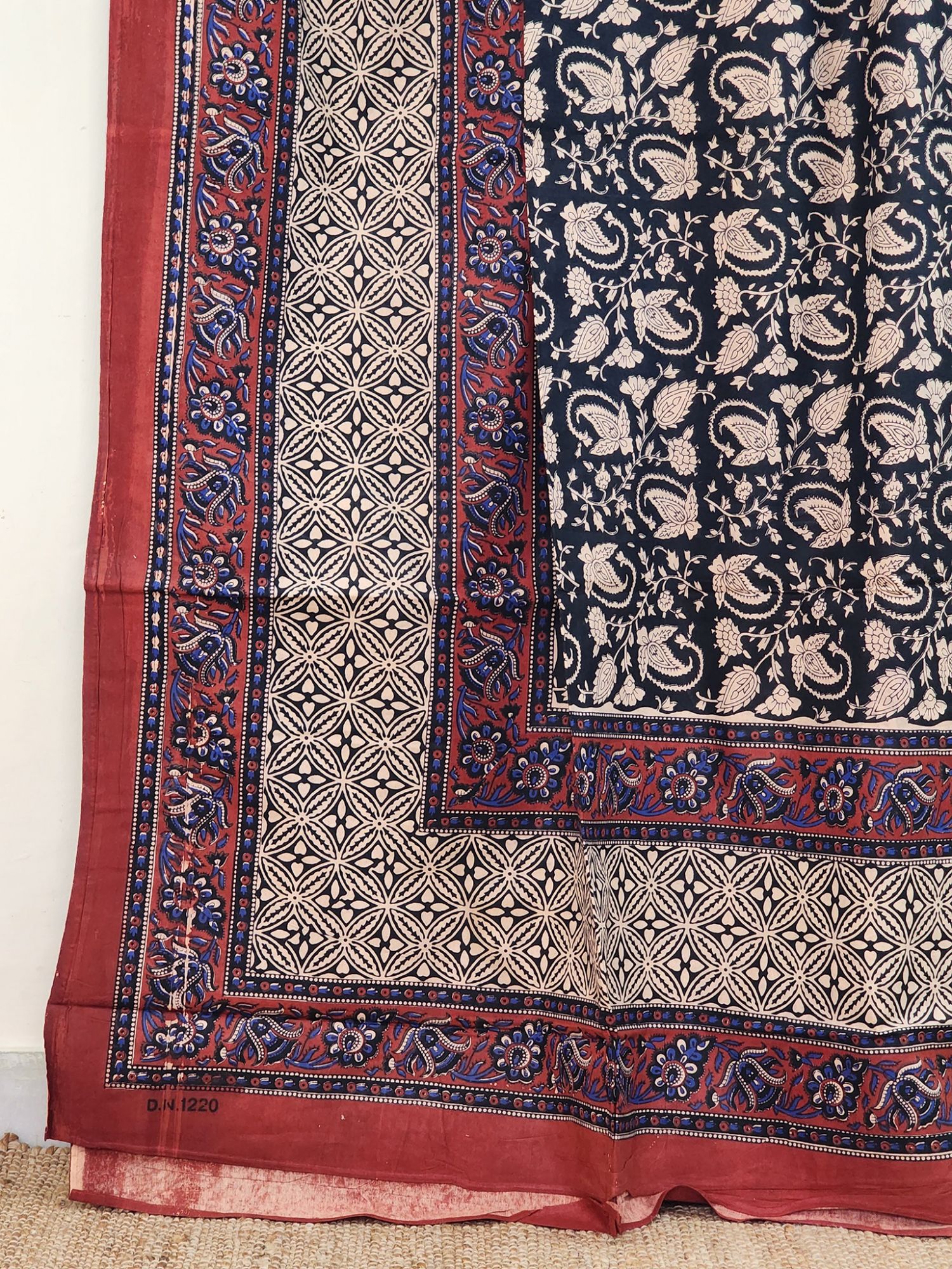 Ekam Kalamkari Pure Cotton Queen Size Bedsheet