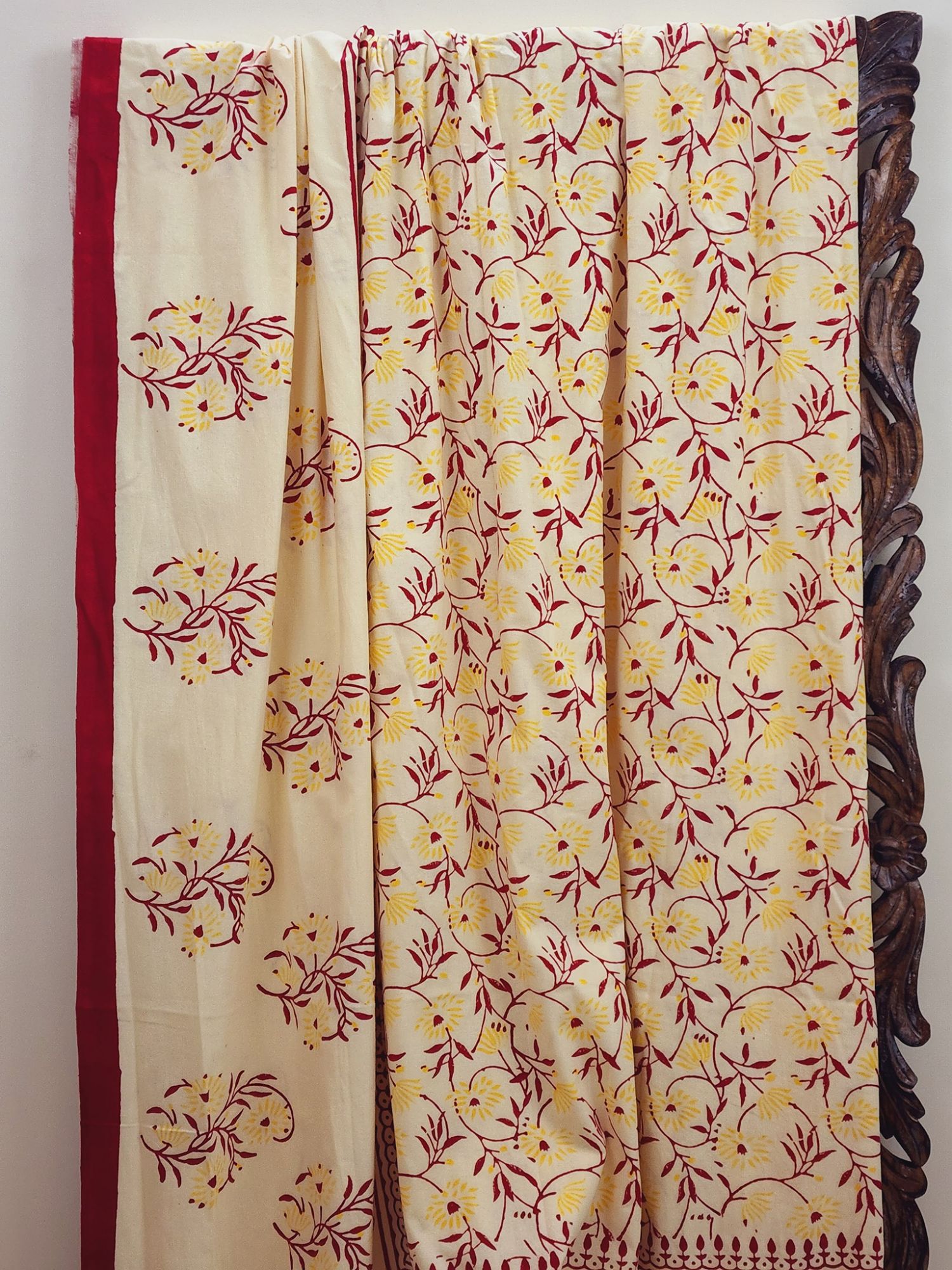 Aabaad Jugnu Pure Cotton hand block Printed Super Kingsize Bedsheet