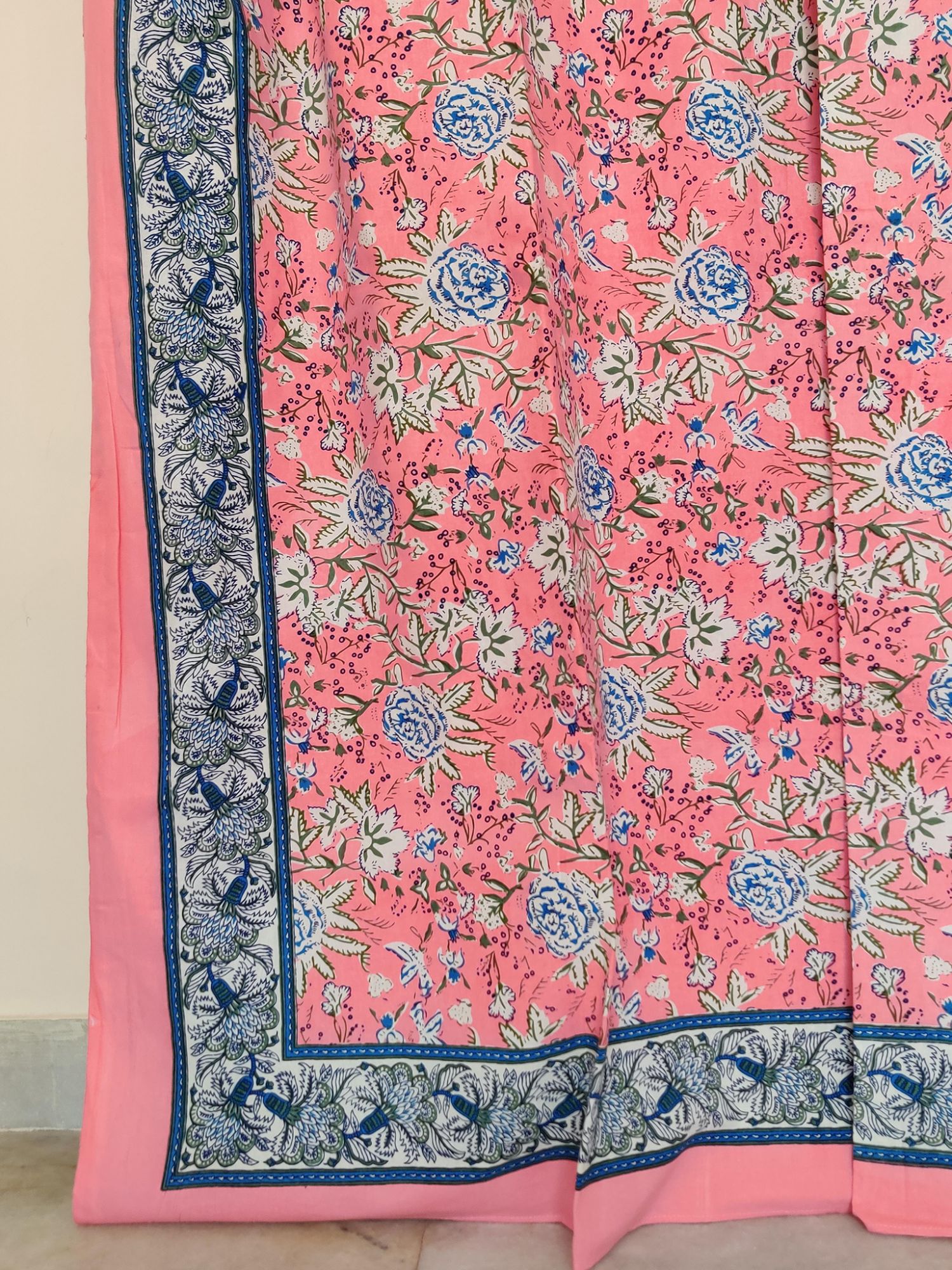 Firdaus Ghaggar Pure Cotton Handmade Artisanal Super Kingsize Bedsheet