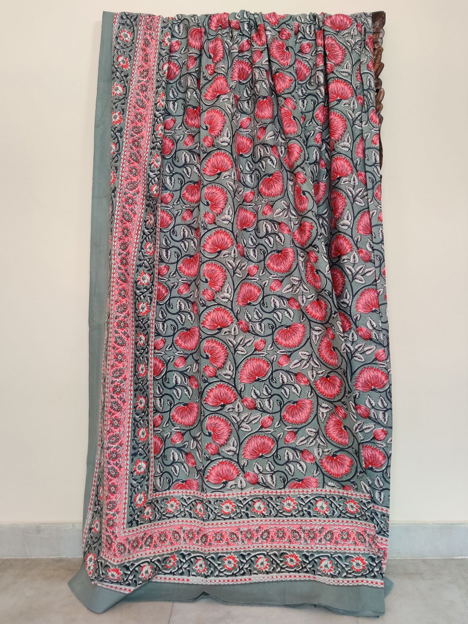 Firdaus Beji Pure Cotton Handmade Artisanal Super Kingsize Bedsheet