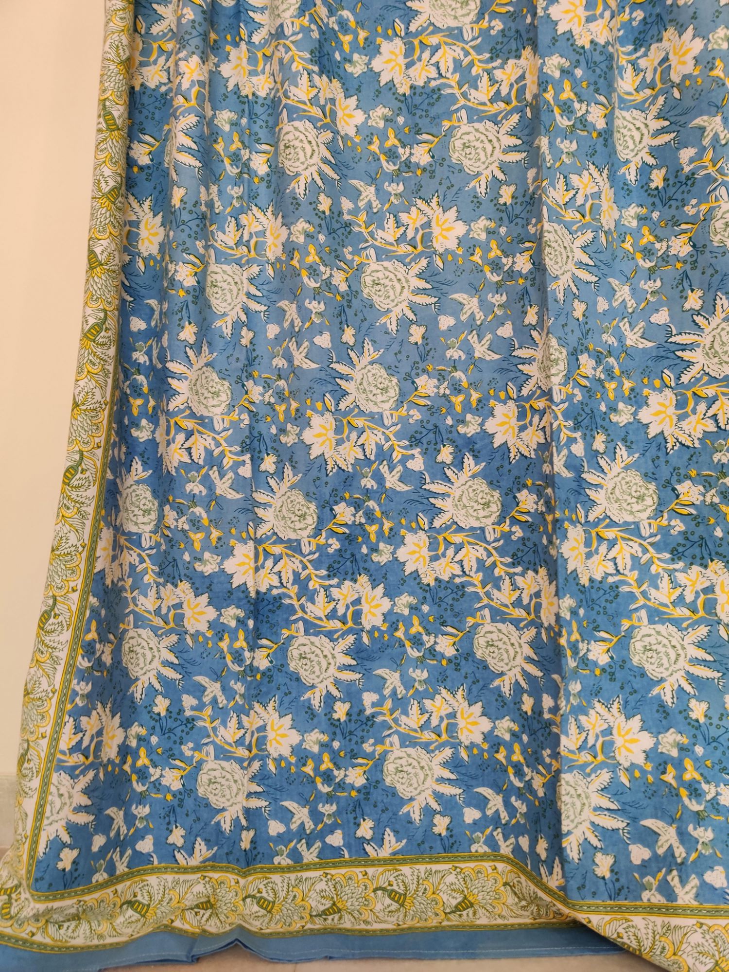 Firdaus Hushe Pure Cotton Handmade Artisanal Super Kingsize Bedsheet