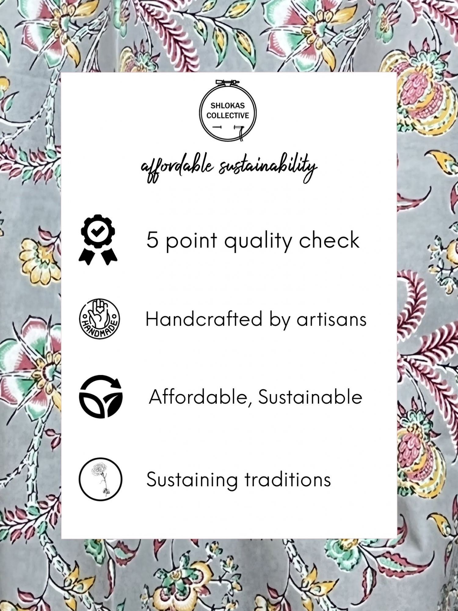 Tarangini Handblock Printed Scrunchies Blue White