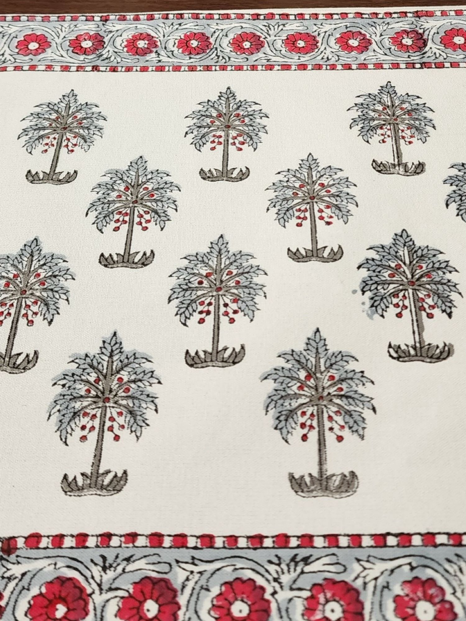 Taqreer Hand block Printed Cotton Canvas Placemat Aranya