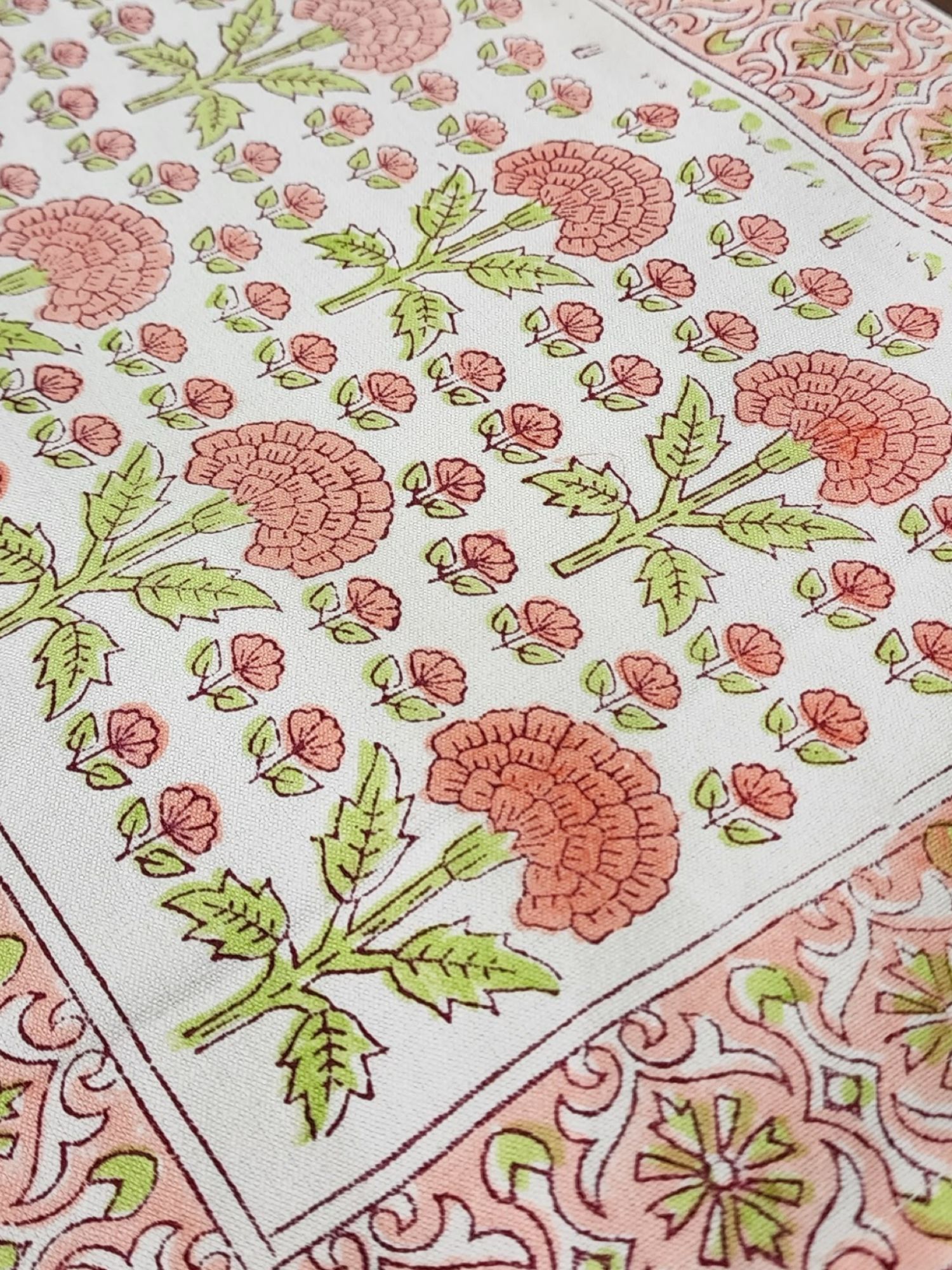 Taqreer Hand block Printed Cotton Canvas Placemat Suhana