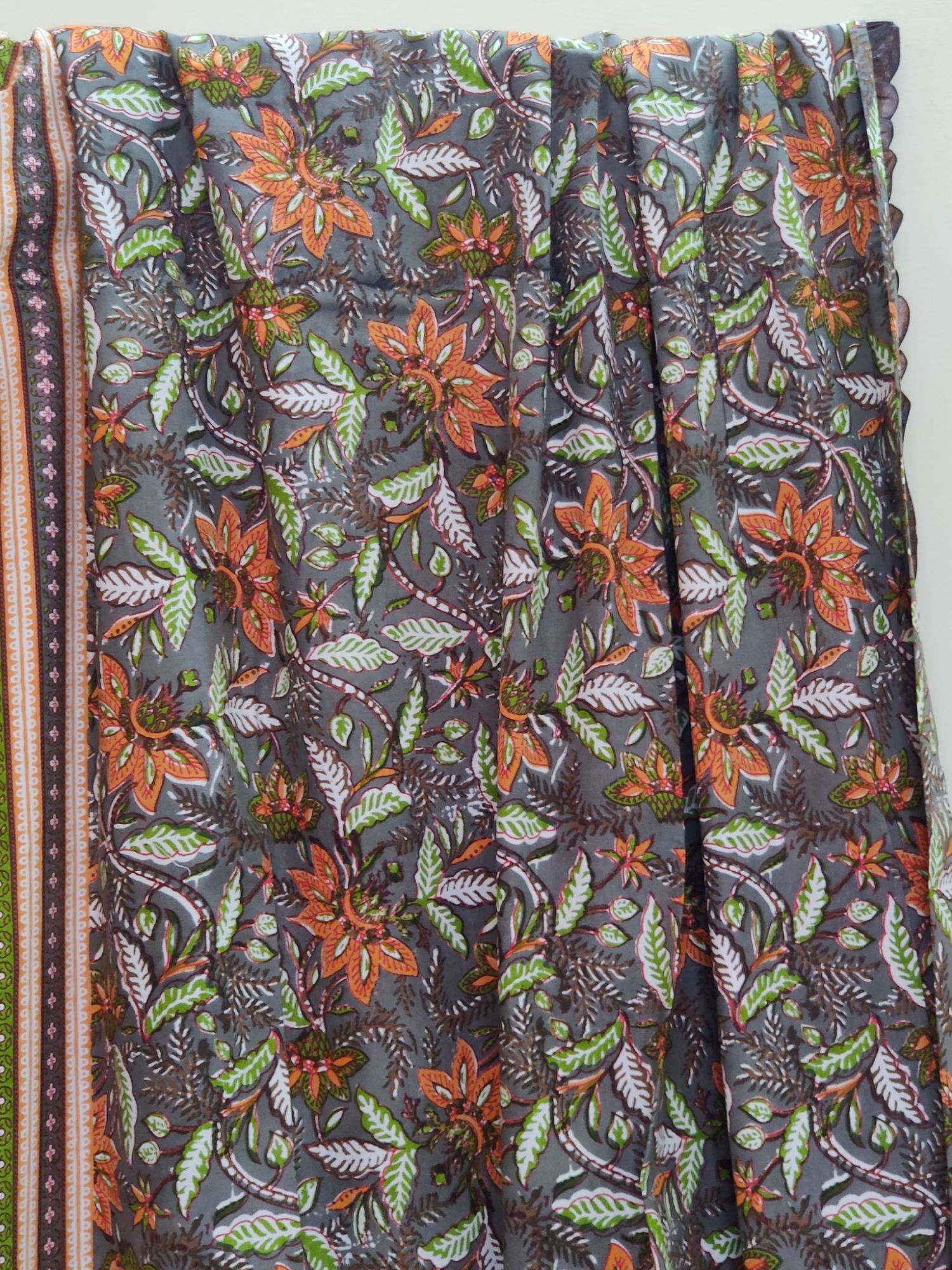 Firdaus Tangir Pure Cotton Handmade Artisanal Super Kingsize Bedsheet