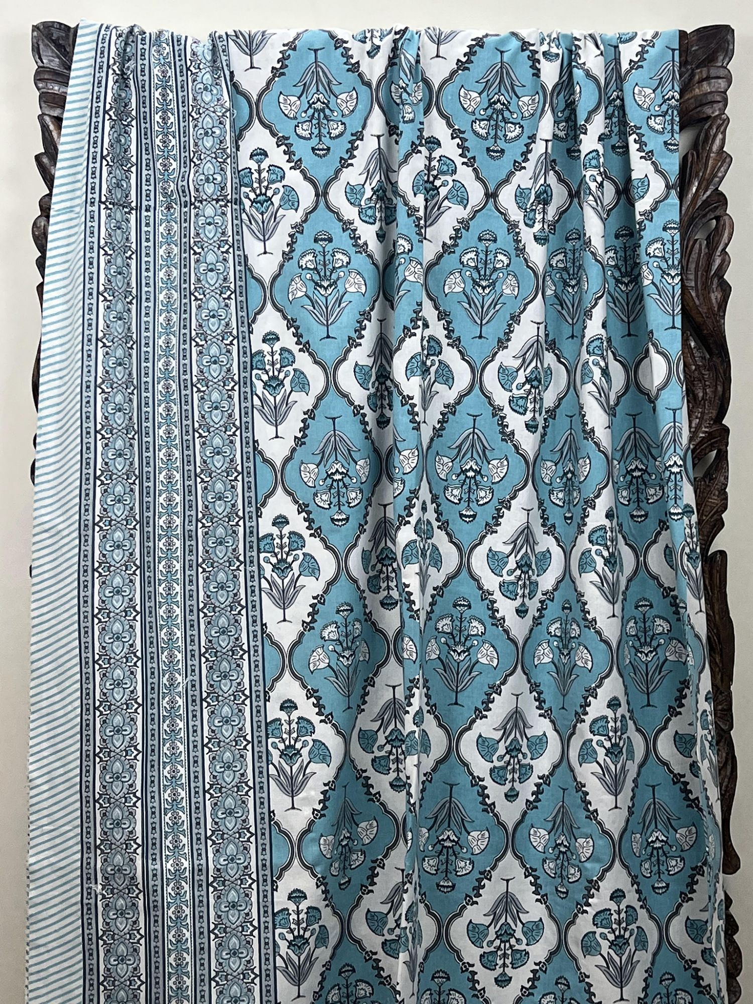 Firdaus Kunar Pure Cotton Handmade Artisanal Super Kingsize Bedsheet