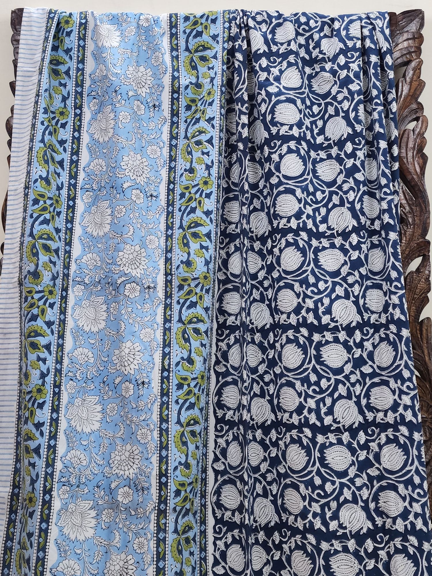 Kashida Manjishtha Pure Cotton Queen Size Bedsheet