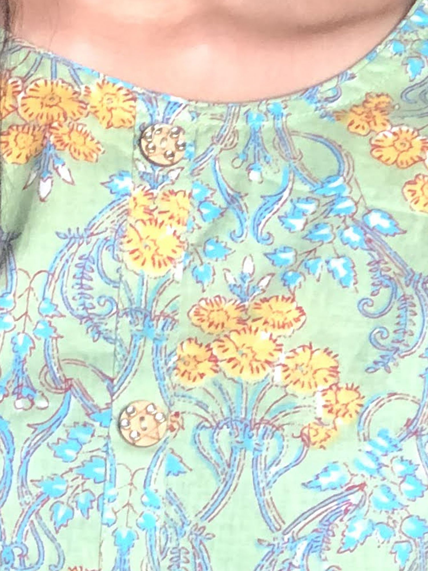 Khairiyat Pure Cotton Kurta Pant Set Light Green