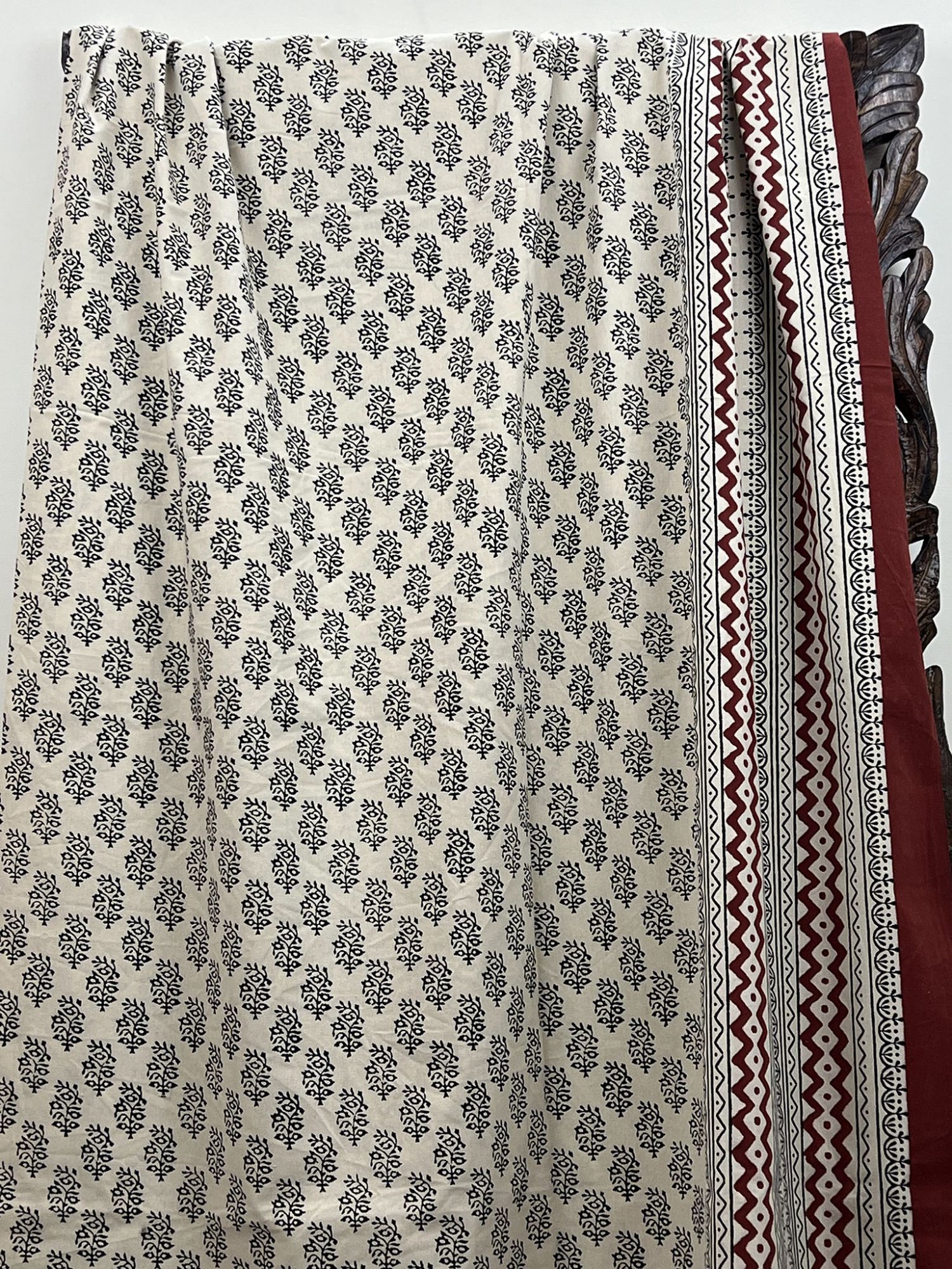 Malhar Pure Cotton Queen Size Bedsheet Bagru