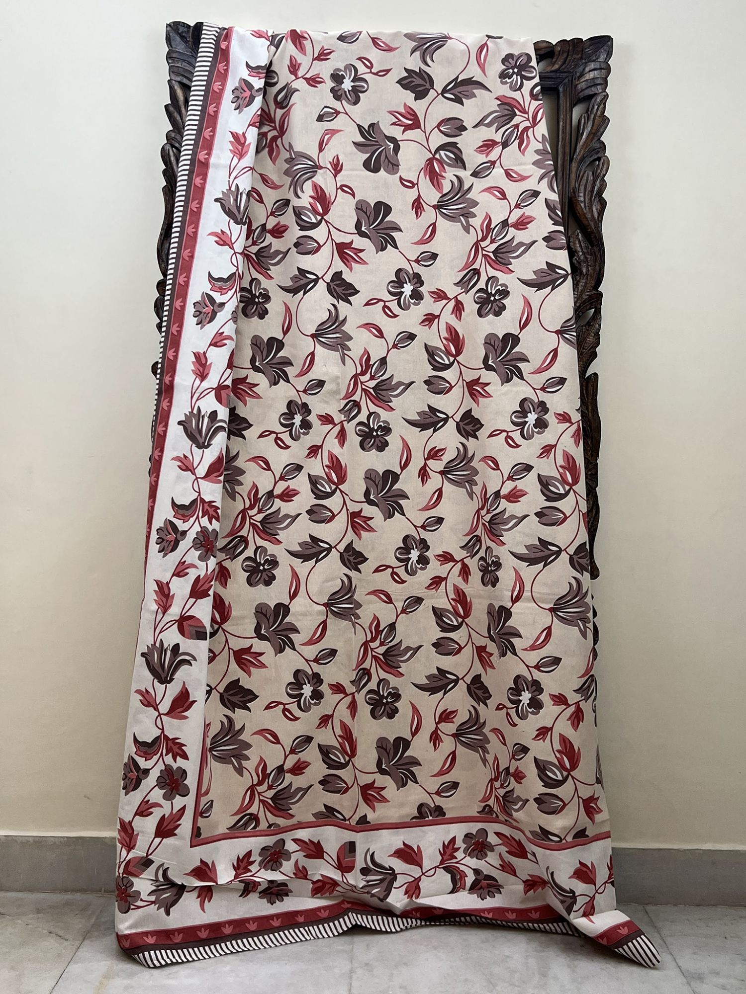 Mirzyaa Chandan Pure Cotton Queen Size Bedsheet