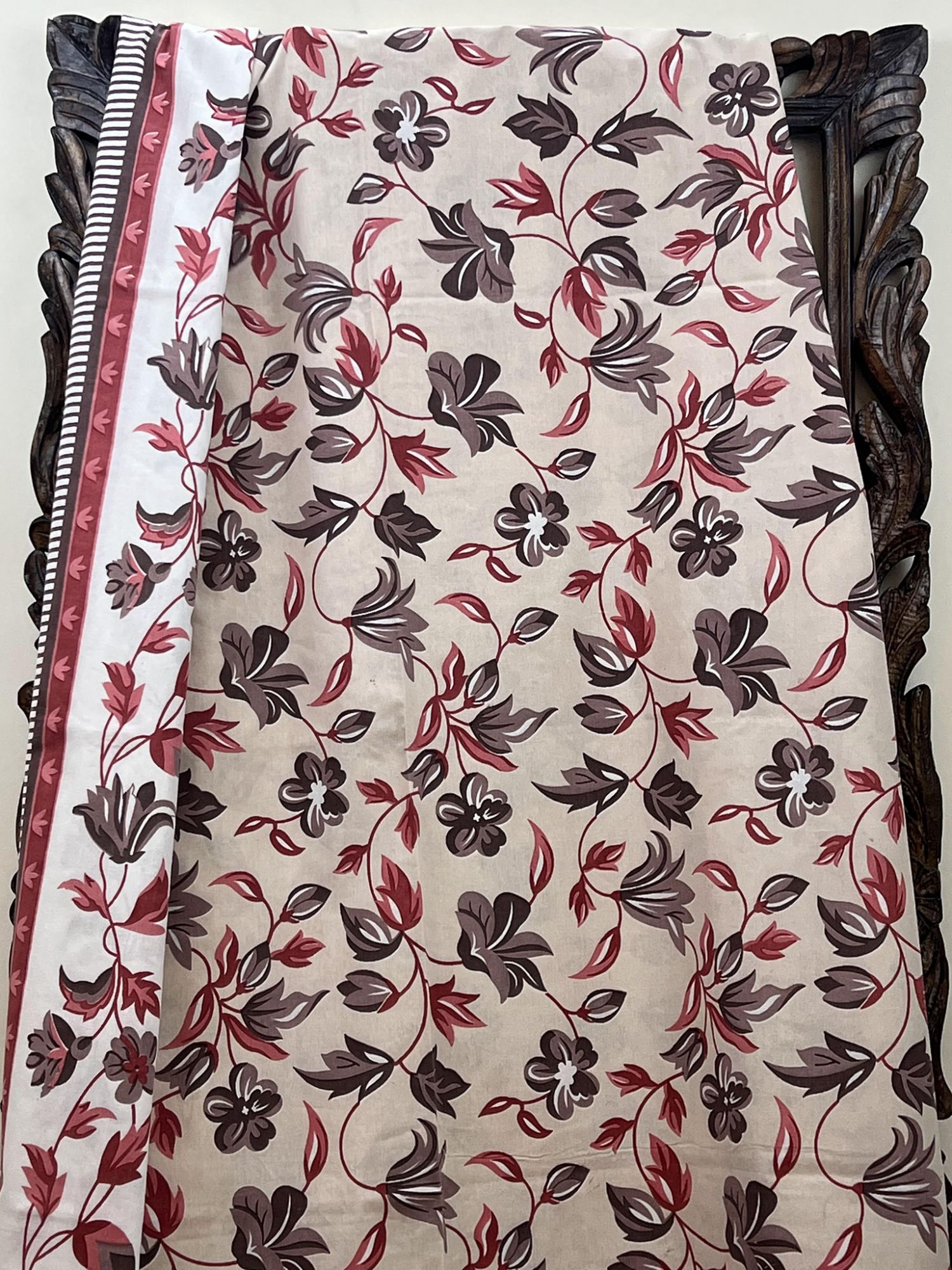 Mirzyaa Chandan Pure Cotton Queen Size Bedsheet