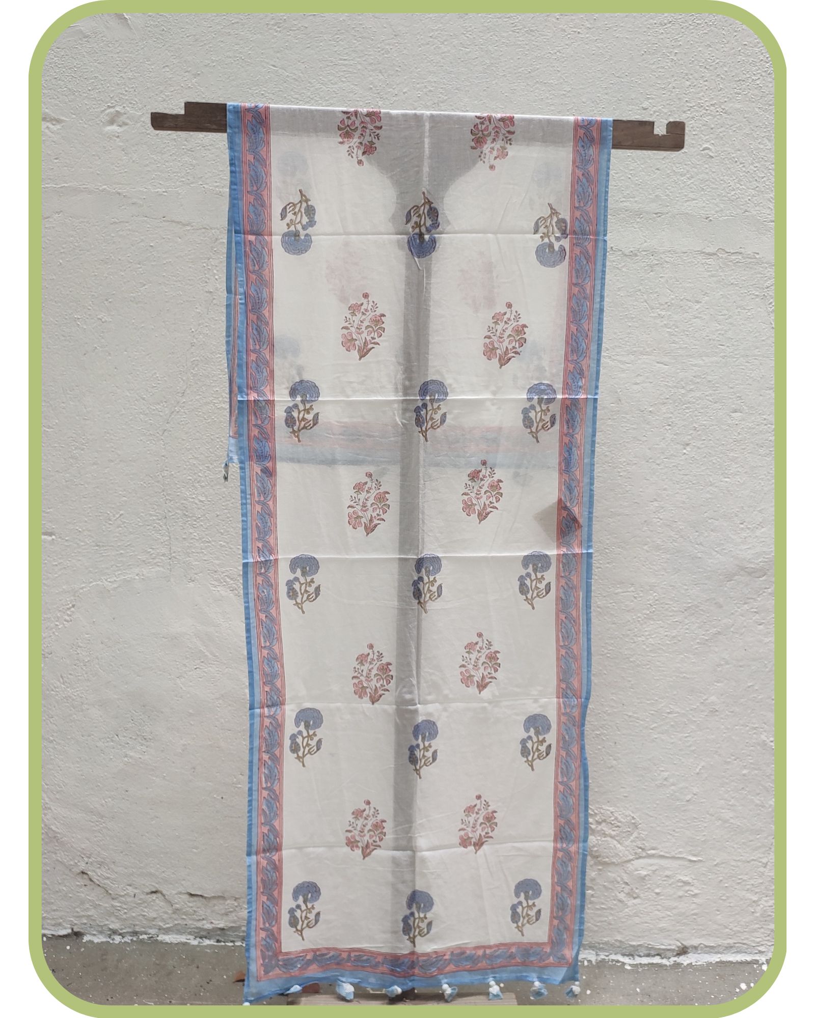 Block print Cotton stole