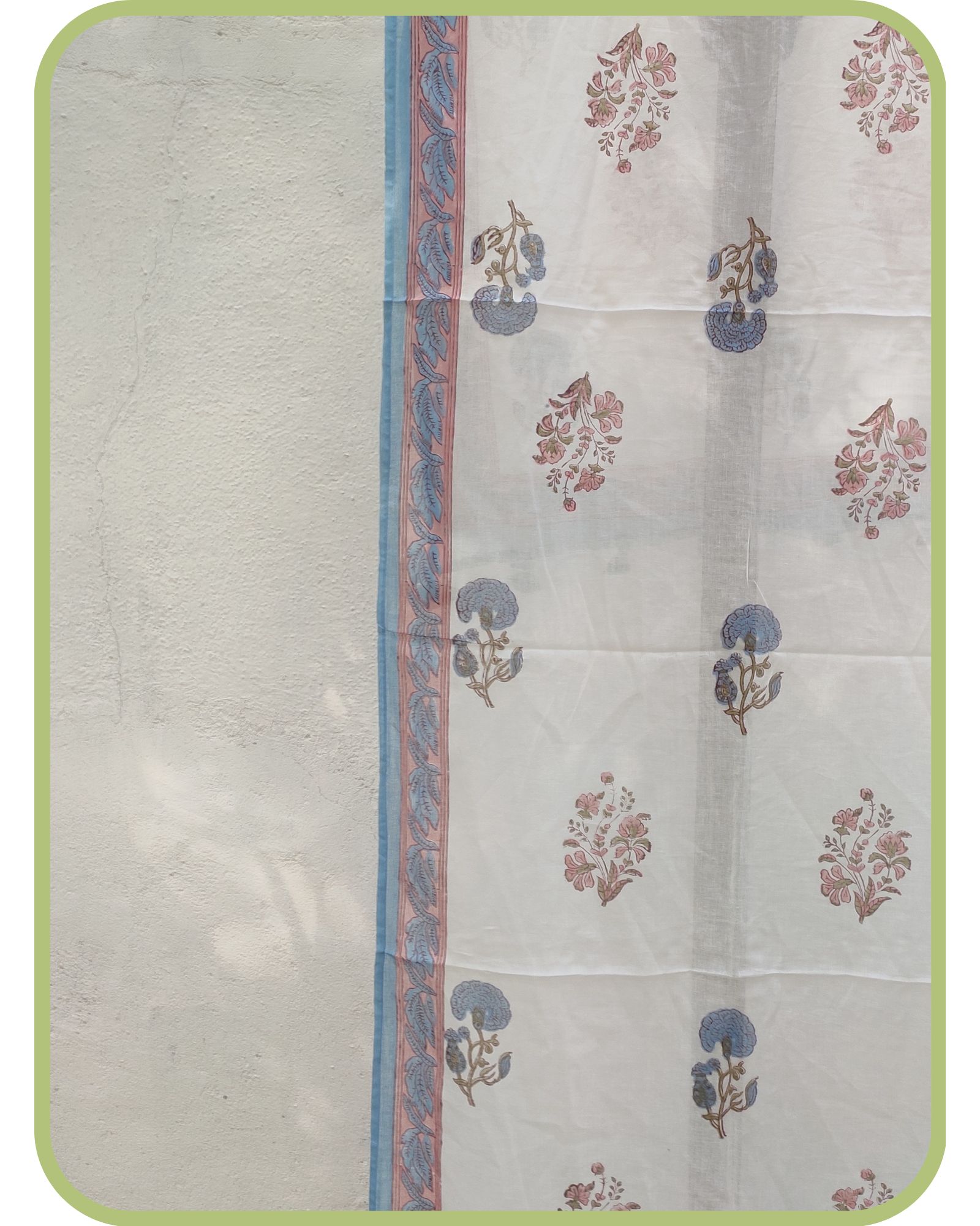 Block print Cotton stole