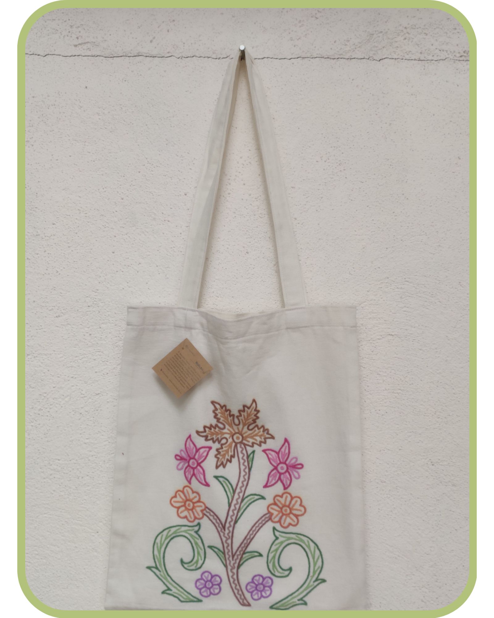 Pure Cotton handbags embroidery