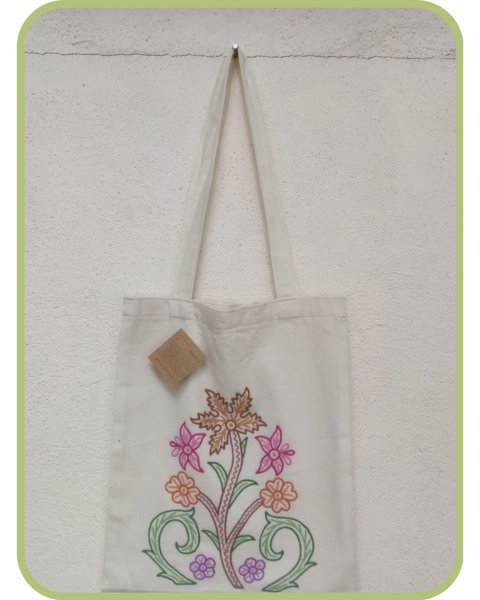 Pure Cotton handbags embroidery