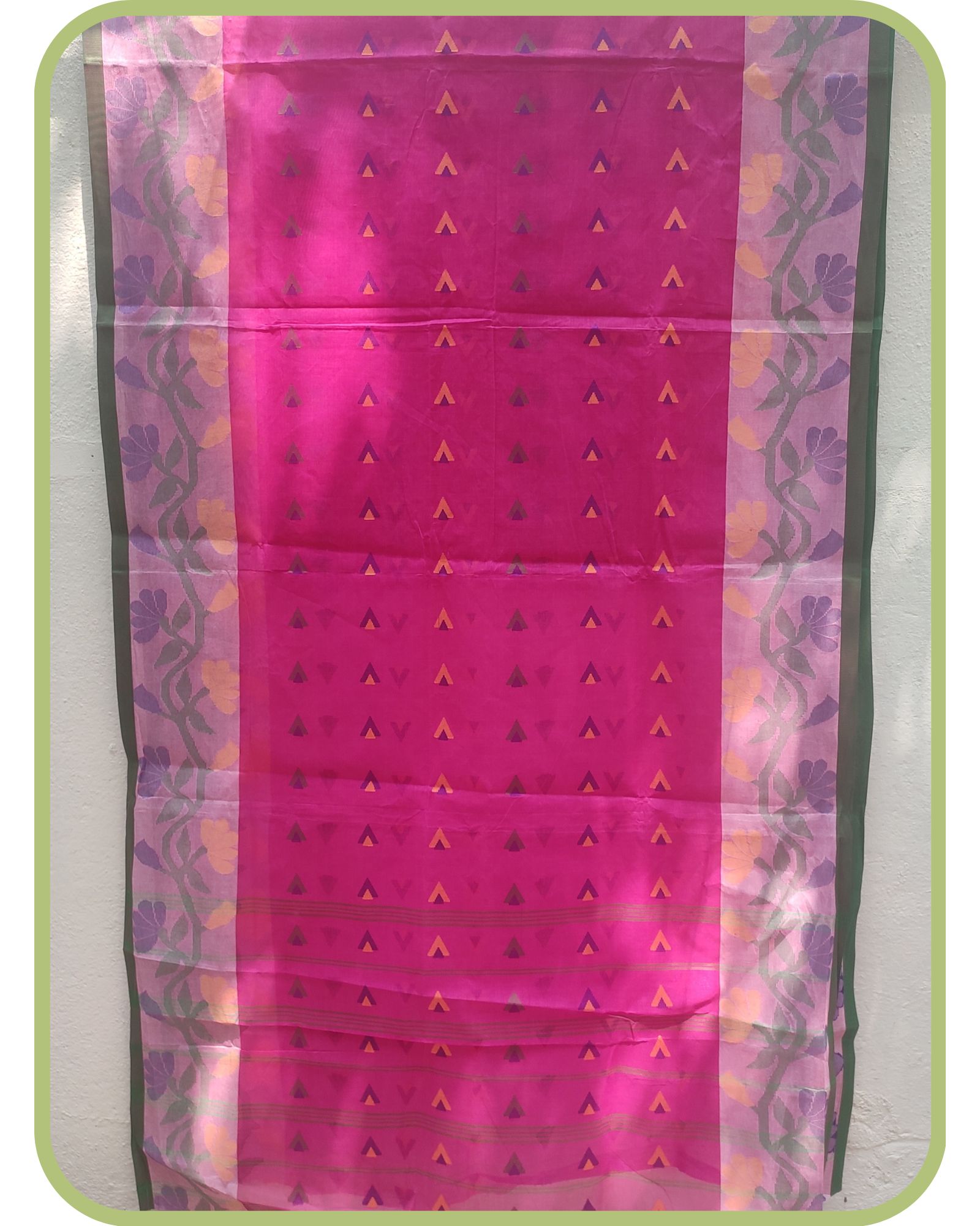 Fulia Cotton saree with Jhamdani weave