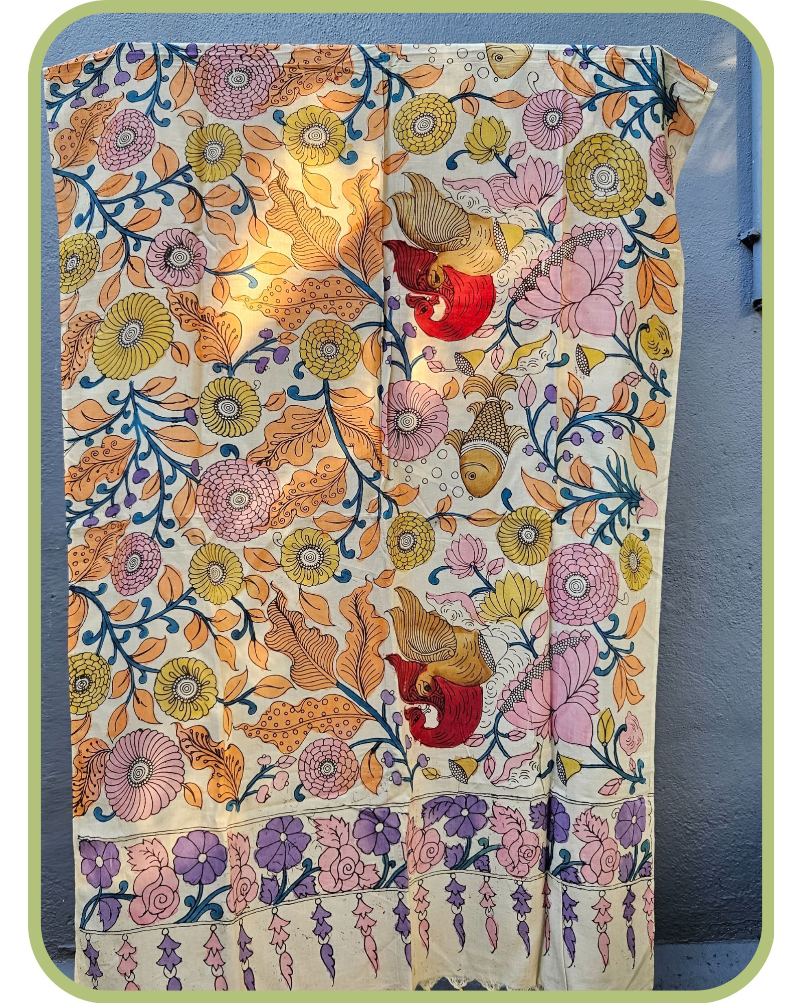 Silk Kalamkari Dupatta