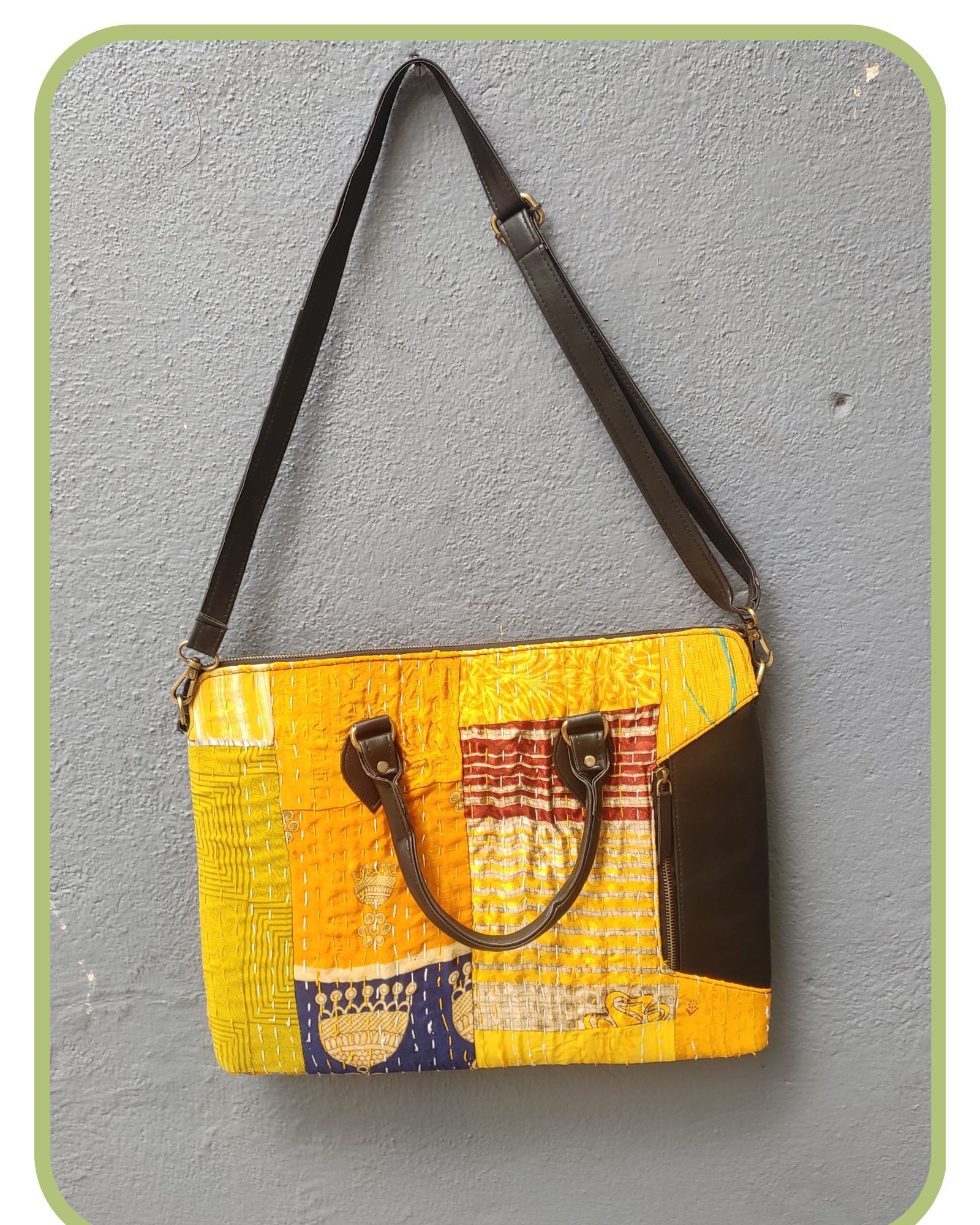 Kantha Embroidery Laptop Bag
