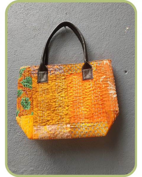 Kantha handbag