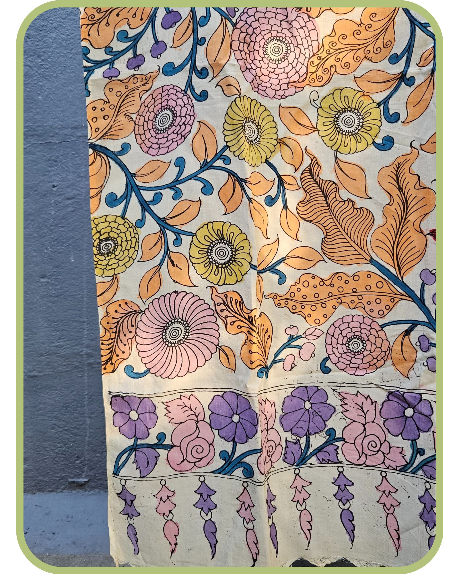 Silk Kalamkari Dupatta