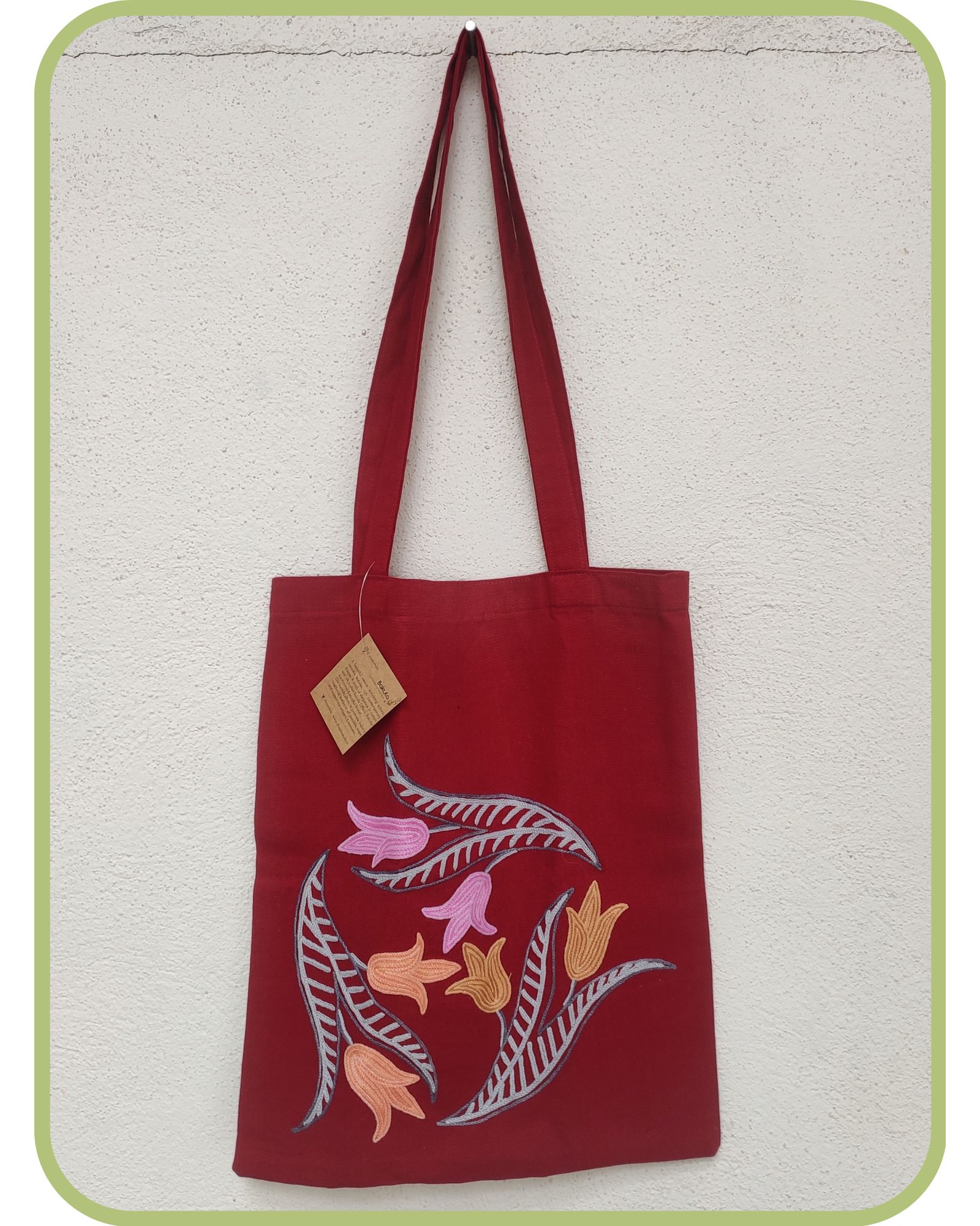 Pure Cotton handbags with embroidery