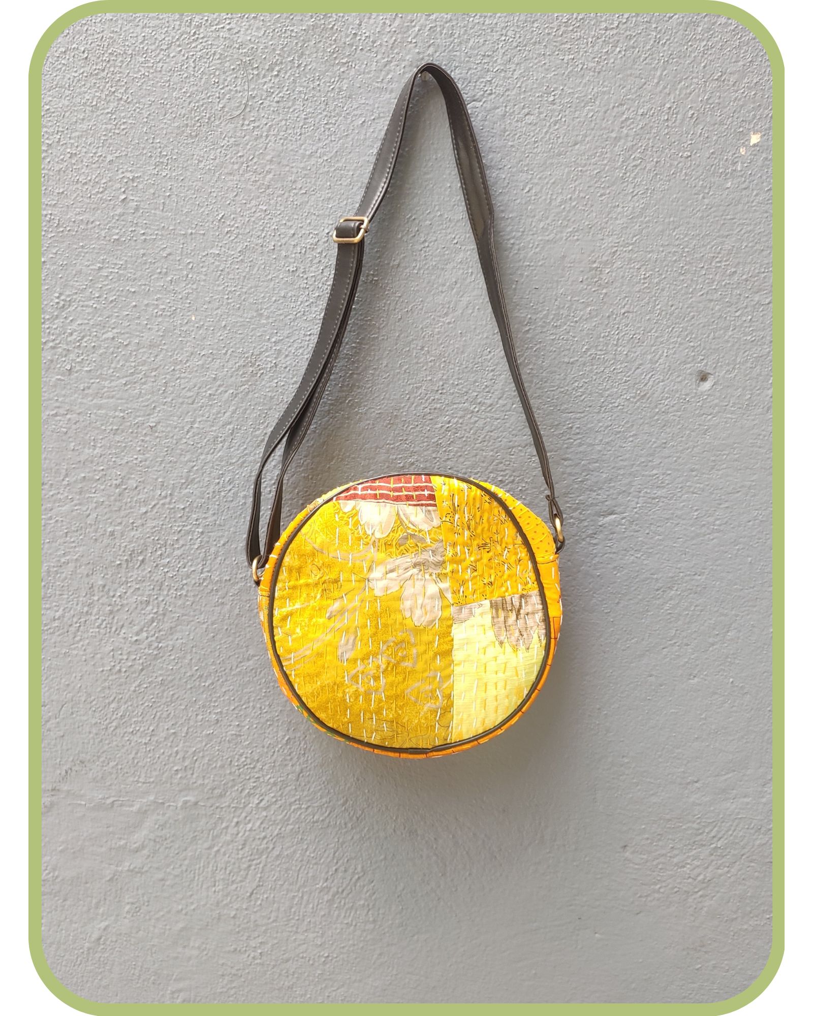 Kantha Embroidery Sling Bag