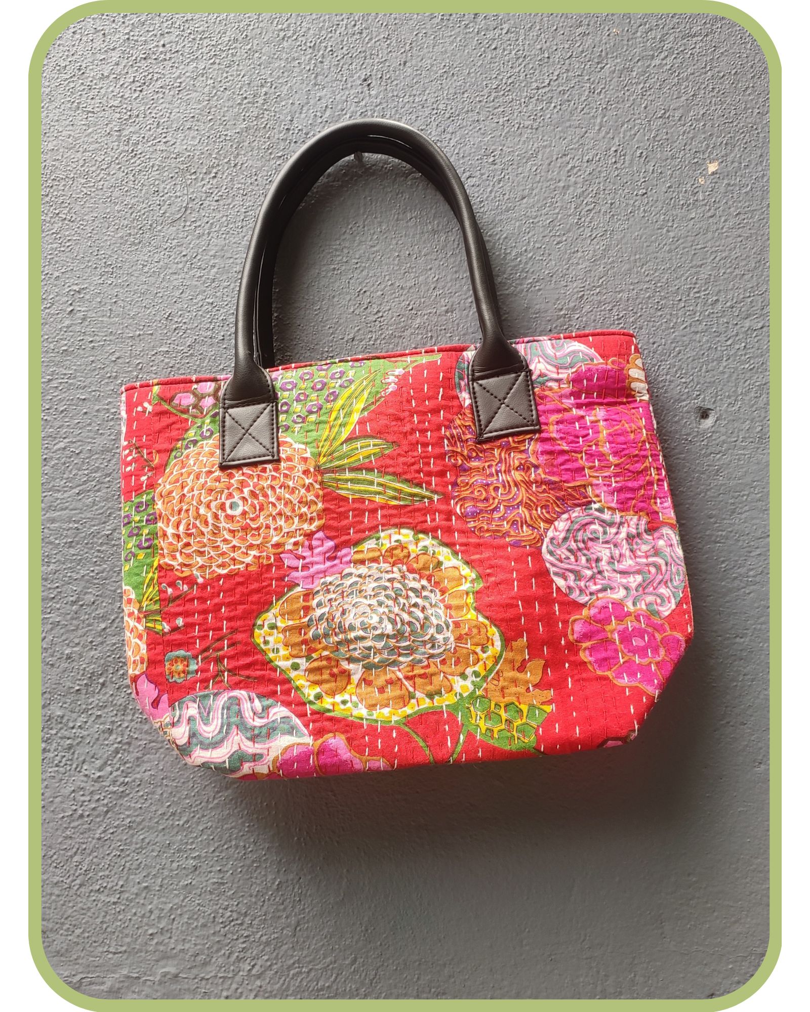 Kantha handbag
