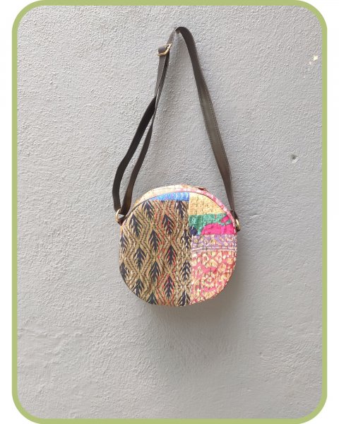Kantha Embroidery Sling Bag