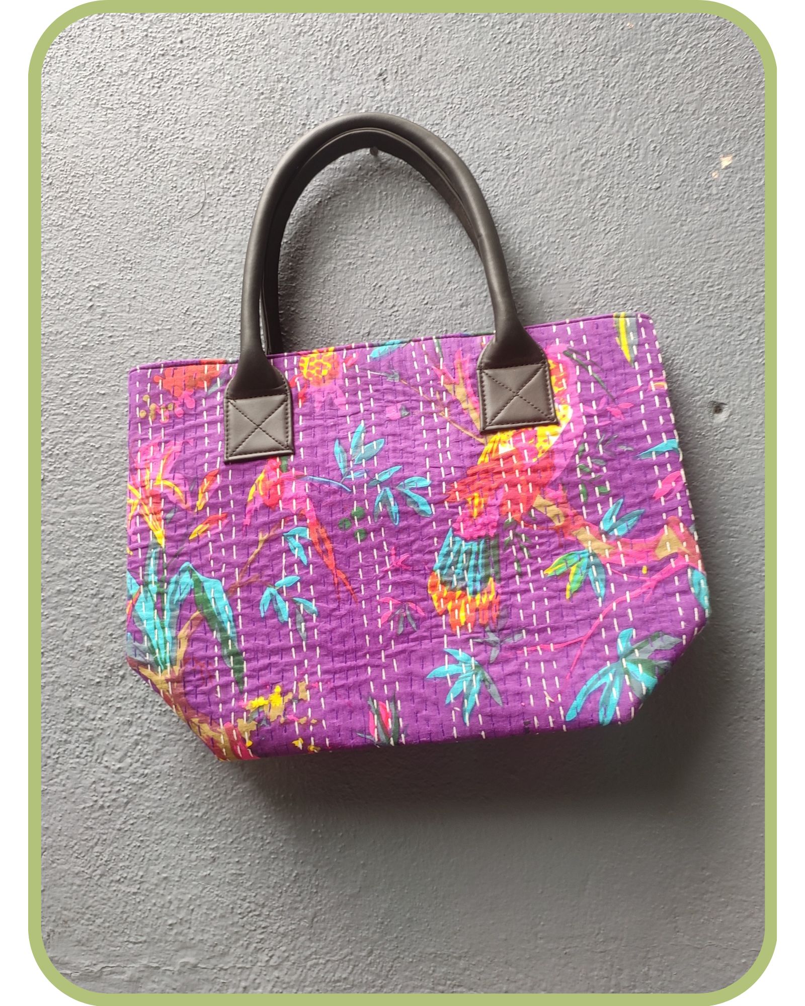 Kantha handbag