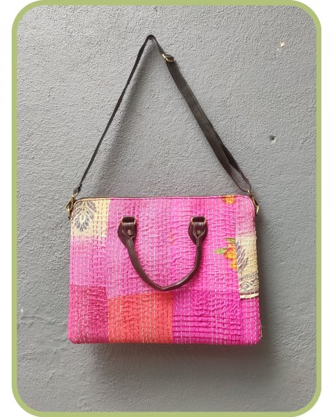 Kantha Embroidery Laptop Bag