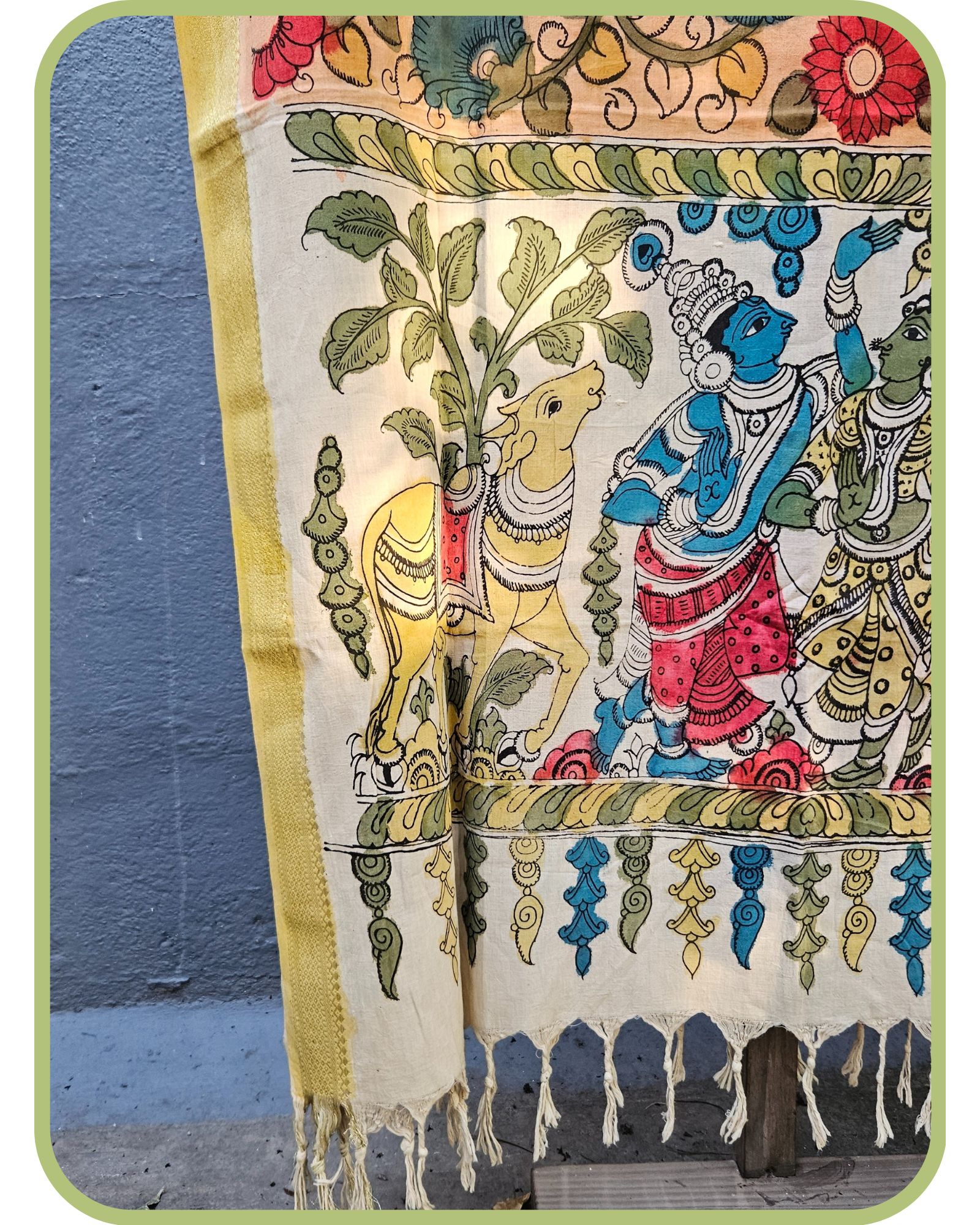 Silk Kalamkari Dupatta
