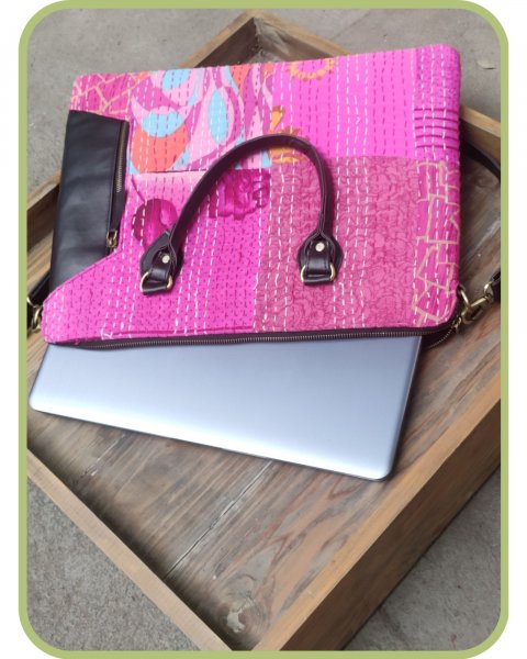 Kantha Embroidery Laptop Bag