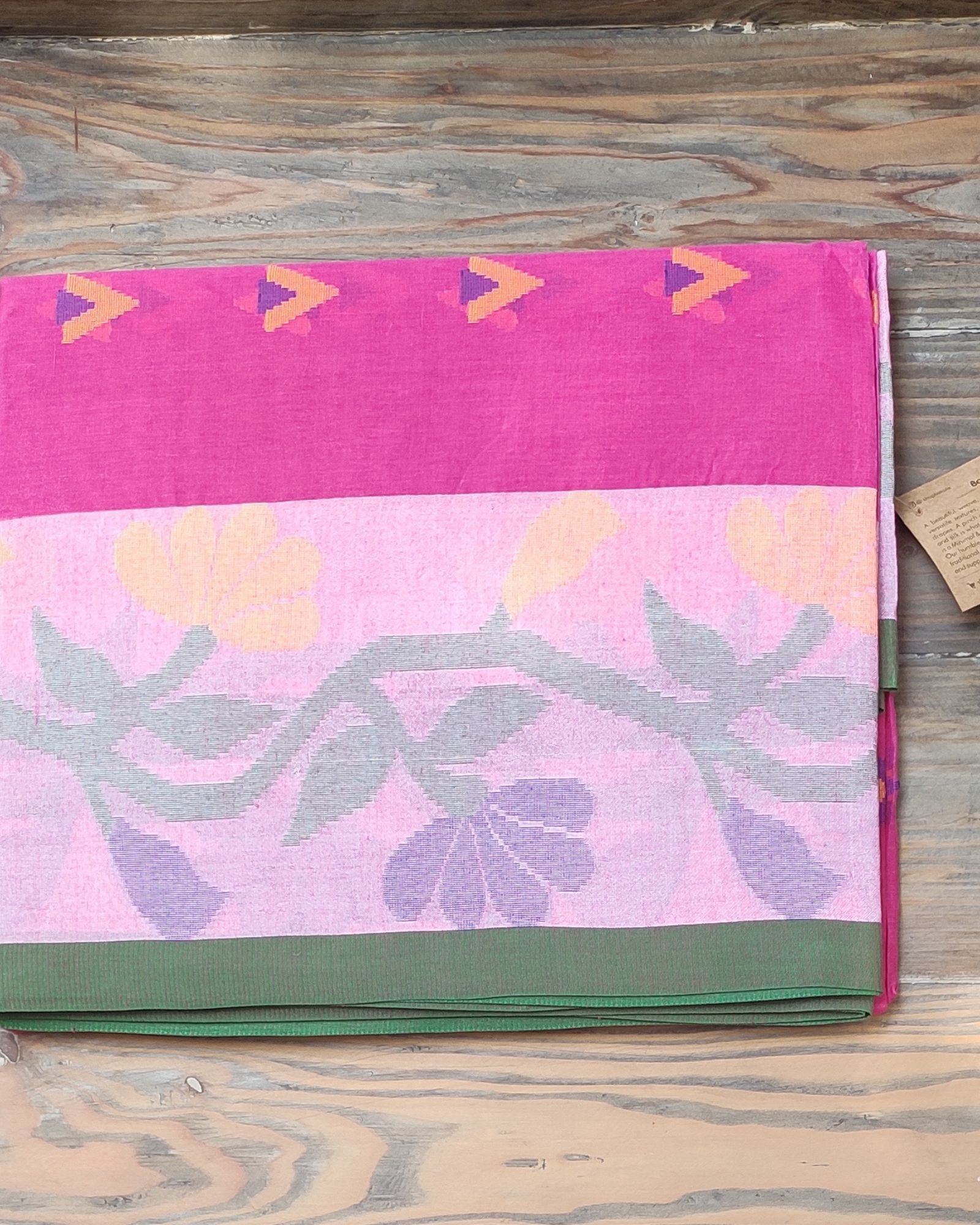 Fulia Cotton saree with Jhamdani weave