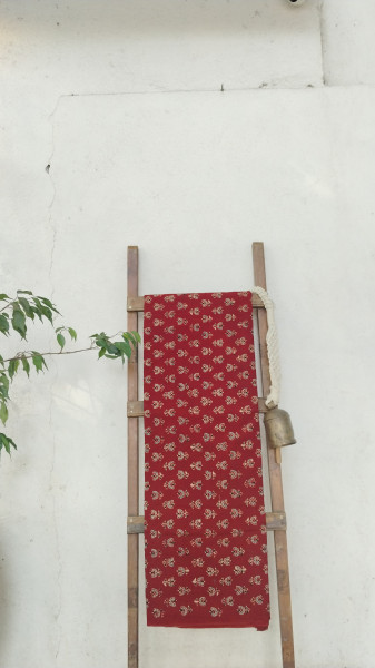 Cotton Blockprint Ajrak Fabric