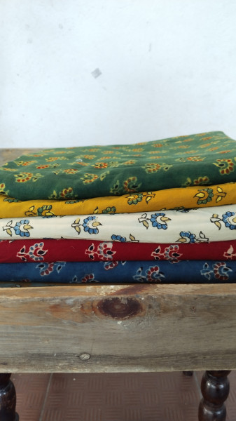 Cotton Blockprint Ajrak Fabric