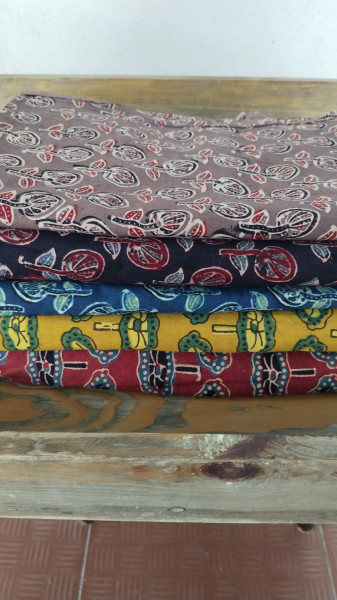 Cotton Blockprint Ajrak Fabric