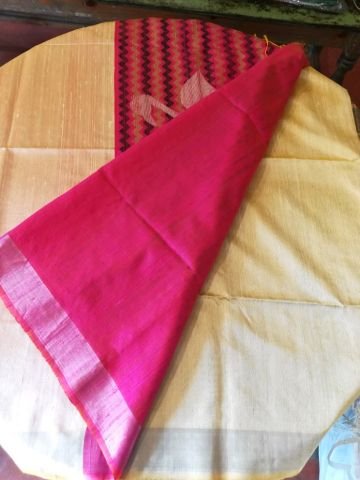 Cream Handloom Silk Saree