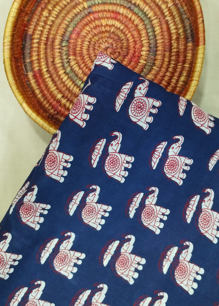 Impressive Indigo Cotton Fabric