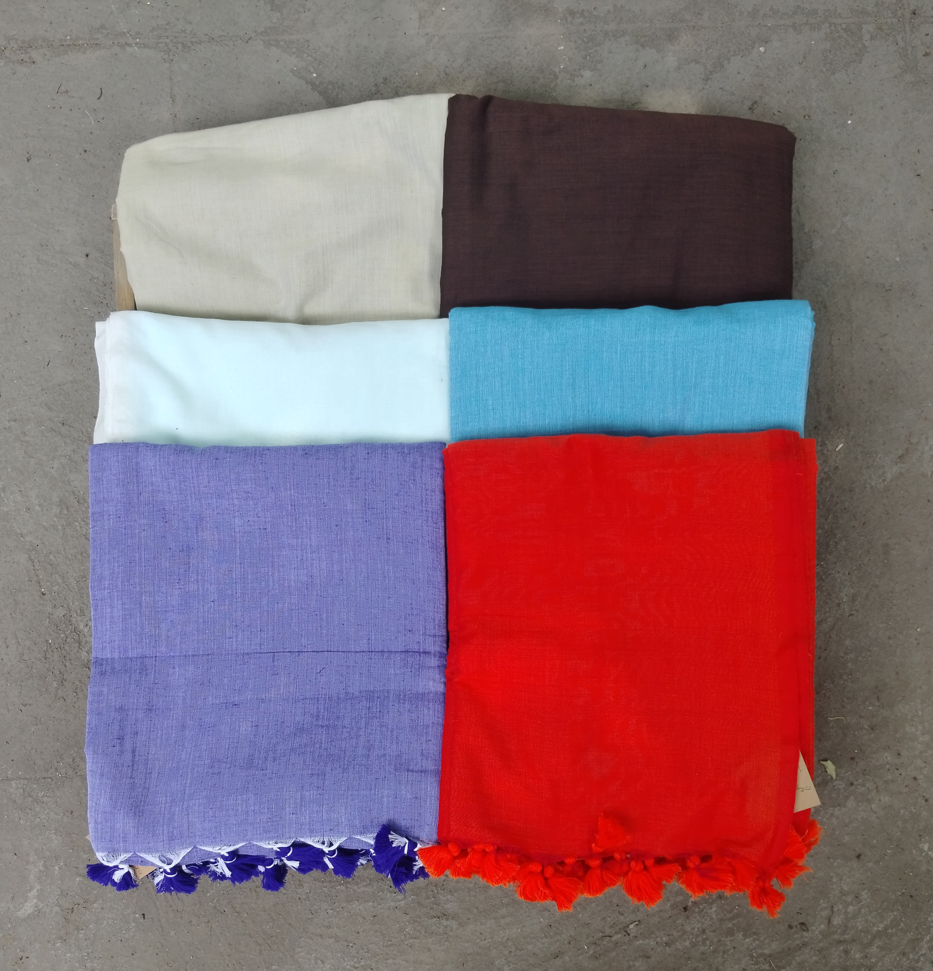 Plain Mul Cotton Saree