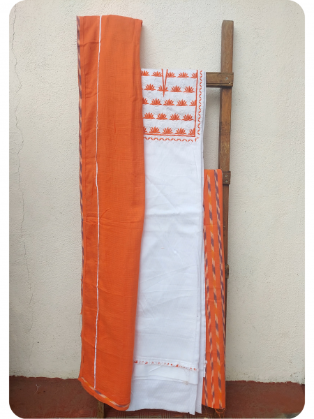 Embroidery Cotton Suit / Dress Material Set